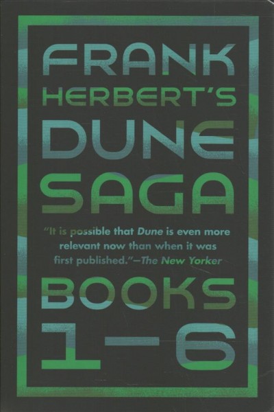 Frank Herbert's Dune Saga 6-Book Boxed Set : Dune, Dune Messiah, Children of Dune, God Emperor of Dune, Heretics of Dune, and Chapterhouse: Dune.